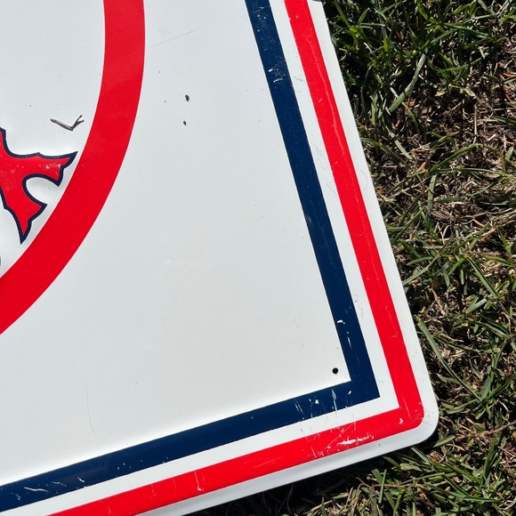 Vintage 90s Boston Red Sox MLB Metal / Tin Sign - Picture 4 of 8
